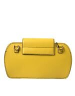 YELLOW SMOOTH LEATHER DG LOGO CLUTCH CROSSBODY CASE BAG - Image 4