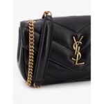 YSL LOULOU MINI LEATHER SHOULDER BAG WITH CHEVRON STITCHINGS - Image 2